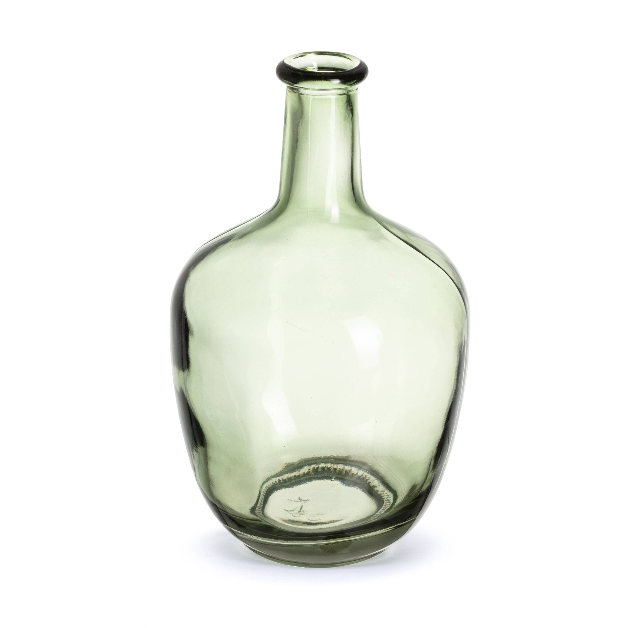 Green Glass Medium Vase - HER Home Design Boutique